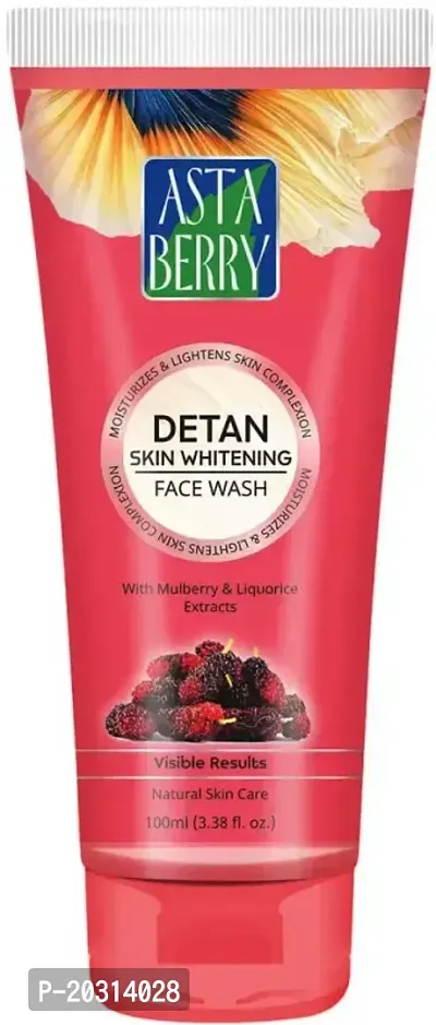 Professional Asta Berry Skin Whitening De Tan Facewash Pack Of 01-thumb0