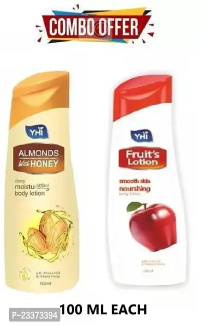 YHI HoneyAlmond Body +  YHI Fruit Lotion For winter care soft Skin 100ml