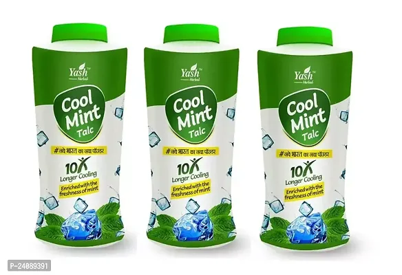 Yash Cool Mint Talc Powder (PACK OF 3)