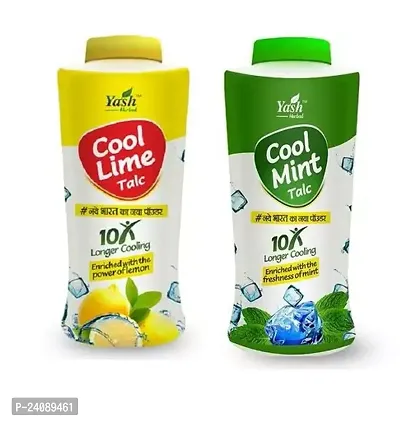 Yash Cool Lime Talc And Yash Cool Mint Talc Power 100 gm Each Pack Of 2