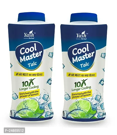 Yash Cool Master Talcum Pawder,100gm,10x Longer Cooling Summer Talc Powder,Pack Of 2-thumb0