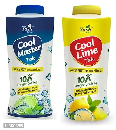 Yash Cool Master  Lime Talcum Pawder,100gm,10x Longer Cooling Summer Talc Powder,Pack Of 2-thumb0