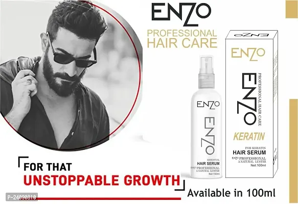 Enzo Keratin Hair Serum - Hair Growth and Density Booster for Women and Men | hair growth serum