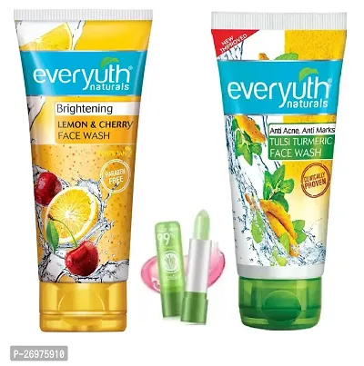 Everyuth Ch + 36H Eyelinear + Everyuth Tulsi Turmeric Face Wash Combo-thumb0