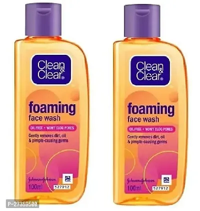 Clean  Clear Foaming Facewash, Pack of 2-thumb0