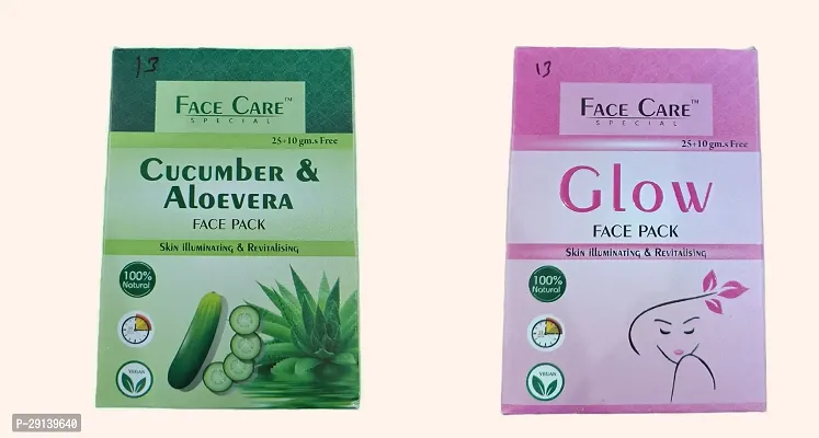 Aloevera  Cucumber  Glow Skin illuminating  Revitalising Face Pack-thumb0