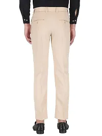 Shieldarm Slim Fit Beige Formal Trouser for Men - Polyester Viscose Bottom Formal Pants for Gents - Office Utility Formal Pants for Mens - 28-thumb1