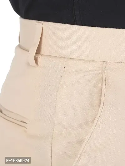 Shieldarm Slim Fit Beige Formal Trouser for Men - Polyester Viscose Bottom Formal Pants for Gents - Office Utility Formal Pants for Mens - 28-thumb5