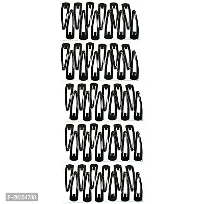 Ma Gayatri Traders Black Premium Metal Tic Tac Hair Clips for Girls and Women (Combo Set of 30 Pairs-60 Pcs)-thumb2