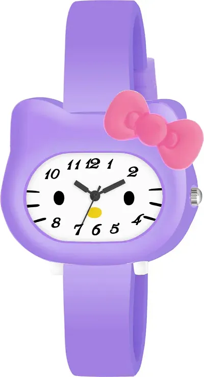 PAPIO Analog White Dial Quartz Cute Cartoon Design Wrist Watch for Kids Girls (KD-001-To-017)