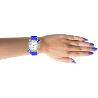 PAPIO Blue Color PU Band Analog Watch for Girls (BF-Blue)-thumb4