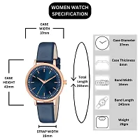 PAPIO Blue Color Leather Belt Ladies and Girls Analog Watch for Women (OP-107 Blue)-thumb1