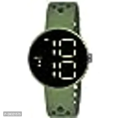 Stylish Green Plastic Digital Watches For Men-thumb0