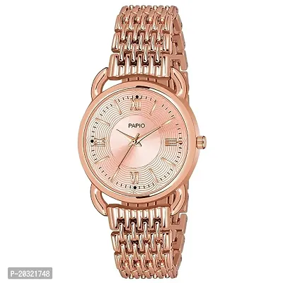 Stylish Golden Metal Analog Watches For Women