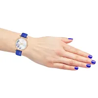 PAPIO Blue Color Leather Belt Ladies and Girls Analog Watch for Women (OP-131 Blue)-thumb2