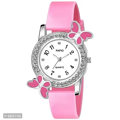 Stylish Pink Plastic Binary Watches For Women