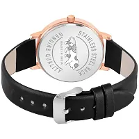 PAPIO Black Color Leather Belt Ladies and Girls Analog Watch for Women (MT-391 Black)-thumb3