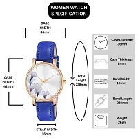 PAPIO Blue Color Leather Belt Ladies and Girls Analog Watch for Women (OP-131 Blue)-thumb1