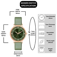 PAPIO Green Color Leather Belt Ladies and Girls Analog Watch for Women (MT-513 Green)-thumb3