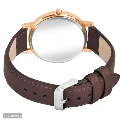 PAPIO Brown Color Leather Belt Ladies and Girls Analog Watch for Women (OP-113 Brown)-thumb5