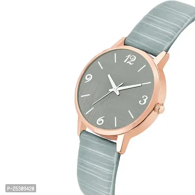 PAPIO Grey Color Leather Belt Ladies and Girls Analog Watch for Women (MT-318 Grey)-thumb4