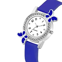 PAPIO Blue Color PU Band Analog Watch for Girls (BF-Blue)-thumb1