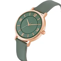 PAPIO Green Color Leather Belt Ladies and Girls Analog Watch for Women (MT-393 Green)-thumb1