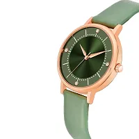 PAPIO Green Color Leather Belt Ladies and Girls Analog Watch for Women (MT-513 Green)-thumb1