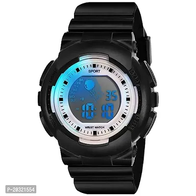 Stylish Black Plastic Digital Watches For Men