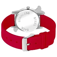 PAPIO Red Color PU Band Analog Watch for Girls (BF-RED)-thumb2