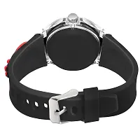 PAPIO Analog Black Color Silicon Band Cute Cartoon Design Multi-Function 7 Color Light Wrist Watch for Kids Children Boys and Girls-thumb4