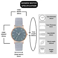 PAPIO Blue Color Leather Belt Ladies and Girls Analog Watch for Women (MT-316 Blue)-thumb3