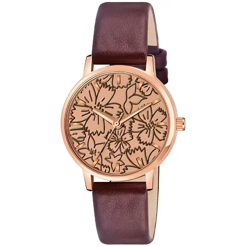 PAPIO Leather Belt Ladies and Girls Analog Watch for Women (OP-101-To-103)