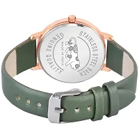 PAPIO Green Color Leather Belt Ladies and Girls Analog Watch for Women (MT-393 Green)-thumb2