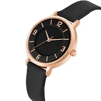 PAPIO Black Color Leather Belt Ladies and Girls Analog Watch for Women (MT-391 Black)-thumb2