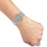 PAPIO Grey Color Leather Belt Ladies and Girls Analog Watch for Women (MT-318 Grey)-thumb2