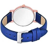 PAPIO Blue Color Leather Band Analog Ladies and Girls Watch for Women (OP-122 Blue)-thumb4