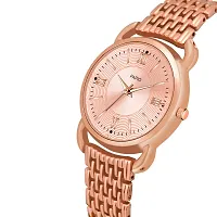 PAPIO Rose Gold Color Metal Belt Ladies and Girls Analog Watch for Women (341-ROSE Gold)-thumb1
