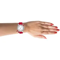 PAPIO Red Color PU Band Analog Watch for Girls (BF-RED)-thumb4