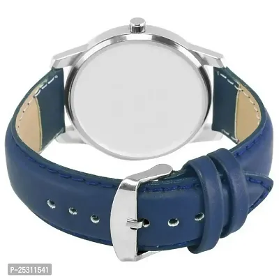 PAPIO Blue Color Leather Band Analog Watch for Boys and Men (205-BLUE)-thumb4