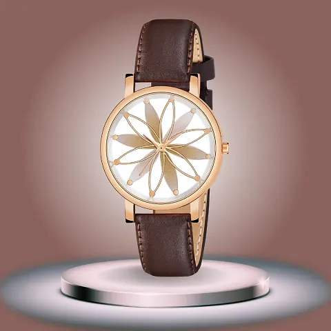 PAPIO Women and Ladies Leather Strap Analog Watch for Girls
