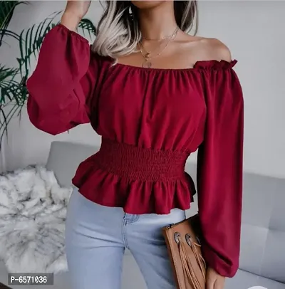 Trendy Crepe Top for Women-thumb0