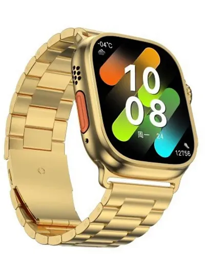 Stylish Premium Big Size Golden Ultra Smart Watch