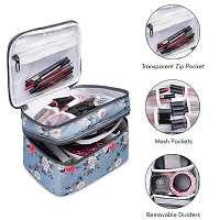 Stylish Polyester And Waterproof Multifunctional Cosmetic Makeup Kit Storage Bag-thumb2