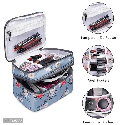 Stylish Polyester And Waterproof Multifunctional Cosmetic Makeup Kit Storage Bag-thumb3