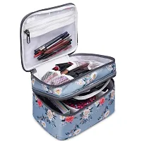 Stylish Polyester And Waterproof Multifunctional Cosmetic Makeup Kit Storage Bag-thumb1