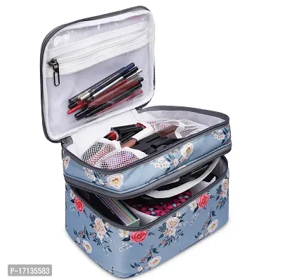 Stylish Polyester And Waterproof Multifunctional Cosmetic Makeup Kit Storage Bag-thumb2