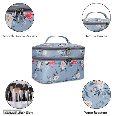 Stylish Polyester And Waterproof Multifunctional Cosmetic Makeup Kit Storage Bag-thumb4