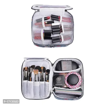 Stylish Polyester And Waterproof Multifunctional Cosmetic Makeup Kit Storage Bag-thumb5