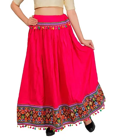 Women's Beautiful Flared Rayon Long Skirt